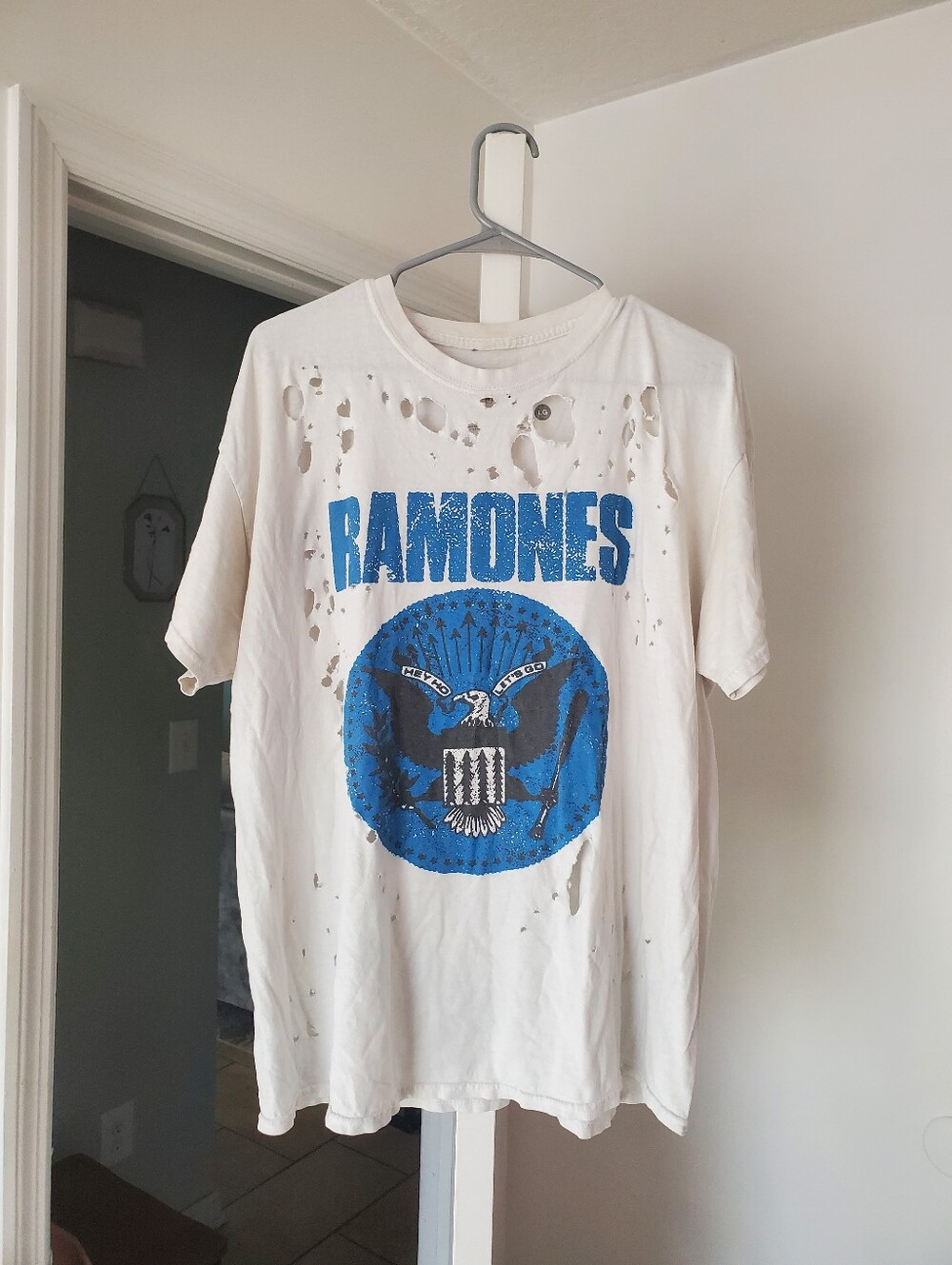 Ramones Distressed Oversized T-Shirt - Please Read Description!
